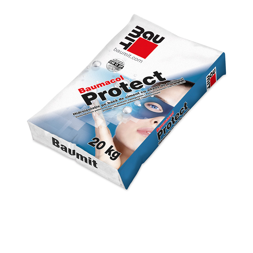 951746 BAUMIT PROTECT 20 KG BAUMACOL - zsákos egykomponensű cementbázisú vízszigetelés (951746) - Image 1