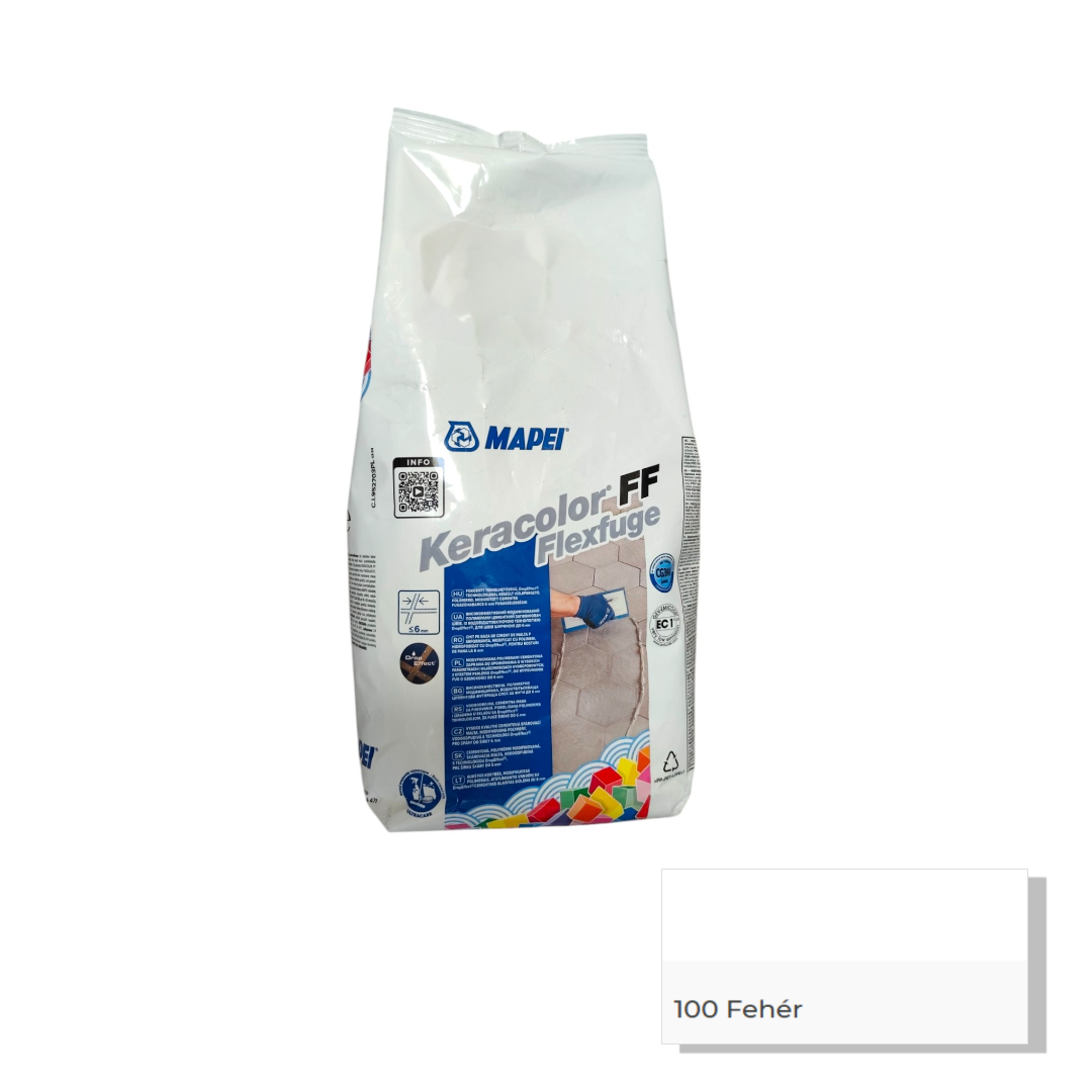5N10028A MAPEI KERACOLOR FF FLEX 2 KG 100 FEHÉR FLEXIBILIS FUGÁZÓ - (5N10028A) - Image 1