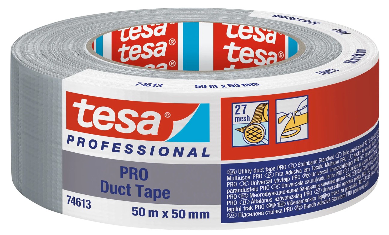 74613-00003-01 TESA DUCT TAPE PRO ERŐS SZÜRKE SZÖVETSZALAG 50 MM X 50 M - (74613-00003-01) - Image 1